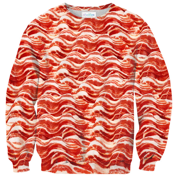 Bacon Invasion Sweater-Shelfies-| All-Over-Print Everywhere - Designed to Make You Smile