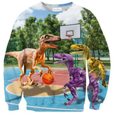 Ballin' Raptors Sweater-Shelfies-| All-Over-Print Everywhere - Designed to Make You Smile