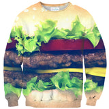 Burger Sweater-Shelfies-| All-Over-Print Everywhere - Designed to Make You Smile