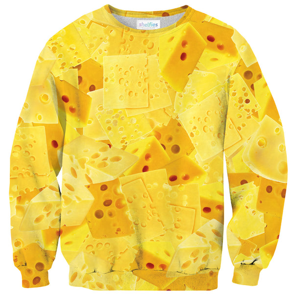 Cheezy Sweater-Shelfies-| All-Over-Print Everywhere - Designed to Make You Smile