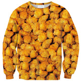Chicken Nuggets Invasion Sweater-Subliminator-| All-Over-Print Everywhere - Designed to Make You Smile