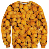 Chicken Nuggets Invasion Sweater-Subliminator-| All-Over-Print Everywhere - Designed to Make You Smile