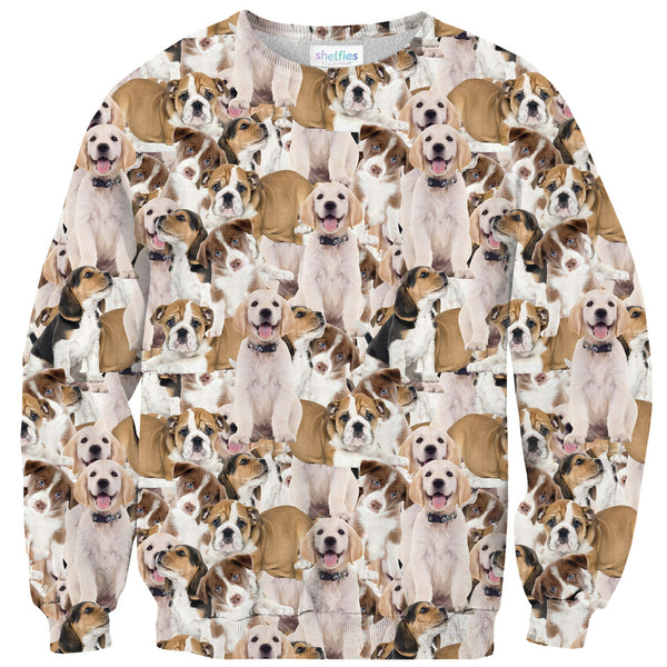 Doggy Invasion Sweater-Shelfies-| All-Over-Print Everywhere - Designed to Make You Smile