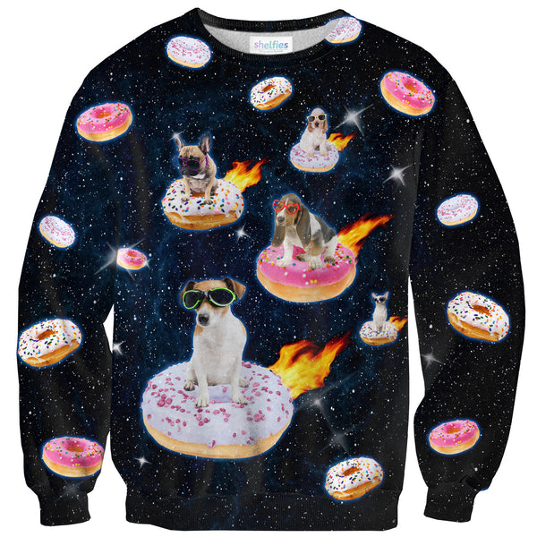 Dogs N' Donuts Sweater-Shelfies-| All-Over-Print Everywhere - Designed to Make You Smile
