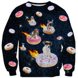 Dogs N' Donuts Sweater-Shelfies-| All-Over-Print Everywhere - Designed to Make You Smile