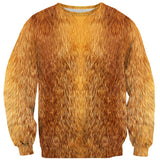 Fox Face Sweater-Shelfies-| All-Over-Print Everywhere - Designed to Make You Smile
