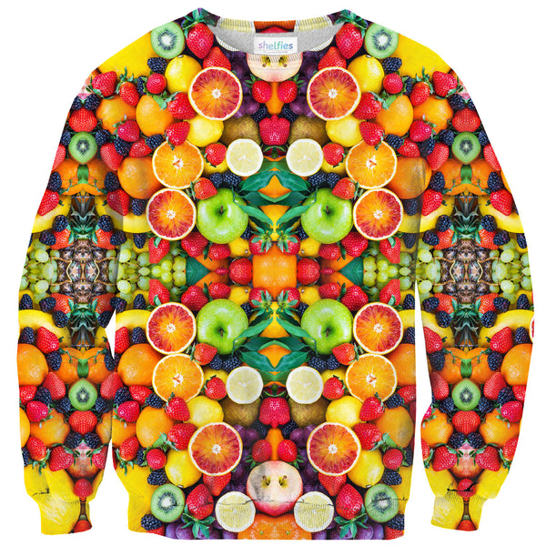 Fruit Explosion Sweater-Shelfies-| All-Over-Print Everywhere - Designed to Make You Smile