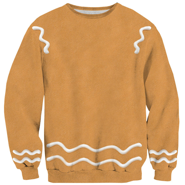 Gingerbread Man Sweater-Shelfies-| All-Over-Print Everywhere - Designed to Make You Smile