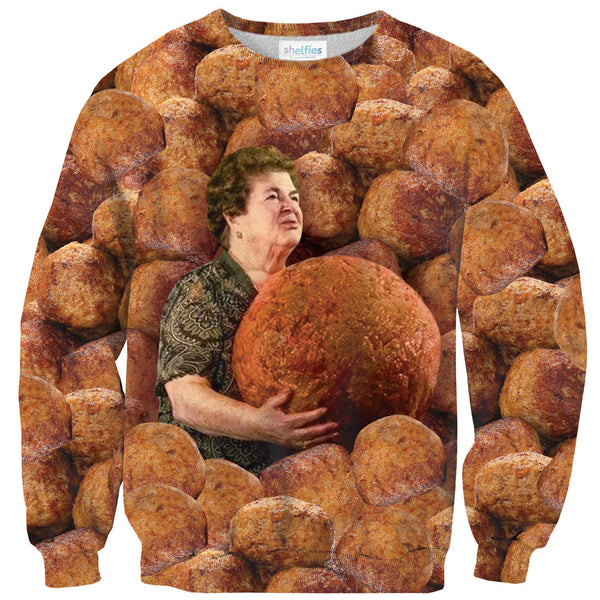Grandma Meatball Sweater-Subliminator-| All-Over-Print Everywhere - Designed to Make You Smile