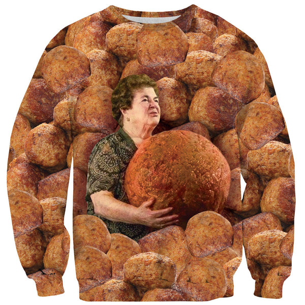 Grandma Meatball Sweater-Subliminator-| All-Over-Print Everywhere - Designed to Make You Smile
