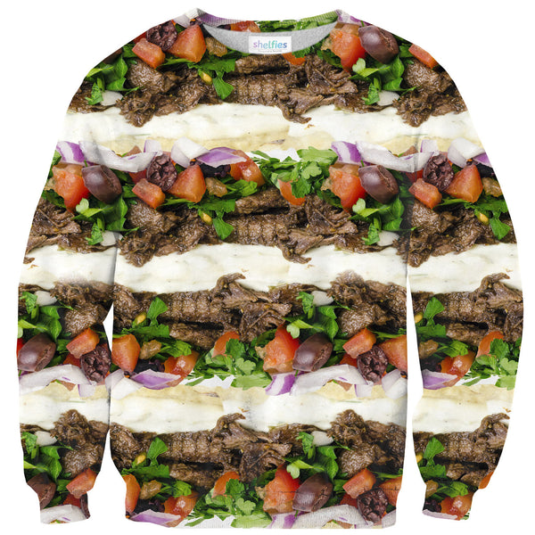 Gyros Invasion Sweater-Shelfies-| All-Over-Print Everywhere - Designed to Make You Smile
