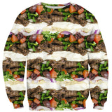 Gyros Invasion Sweater-Shelfies-| All-Over-Print Everywhere - Designed to Make You Smile