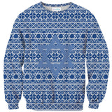 Happy Hanukkah Sweater-Shelfies-| All-Over-Print Everywhere - Designed to Make You Smile