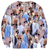 Joe Biden Ice Cream Invasion Sweater-Subliminator-| All-Over-Print Everywhere - Designed to Make You Smile