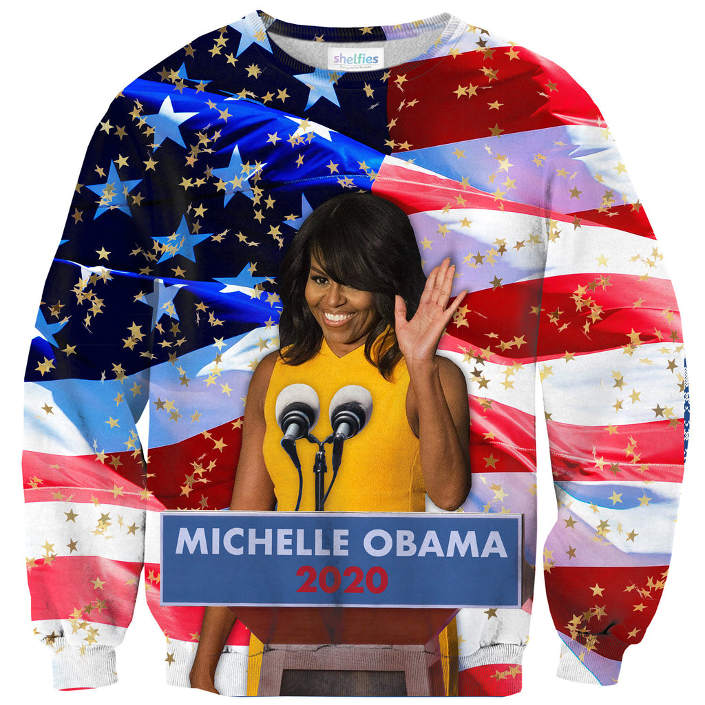 Michelle Obama 2020 Sweater-Shelfies-XS-| All-Over-Print Everywhere - Designed to Make You Smile