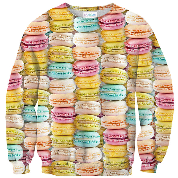 Pastel Macaroons Invasion Sweater-Shelfies-| All-Over-Print Everywhere - Designed to Make You Smile