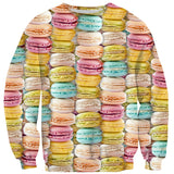 Pastel Macaroons Invasion Sweater-Shelfies-| All-Over-Print Everywhere - Designed to Make You Smile
