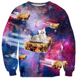PB&J Galaxy Cat Sweater-Shelfies-| All-Over-Print Everywhere - Designed to Make You Smile