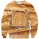 Peanut Butter Sweater-Shelfies-| All-Over-Print Everywhere - Designed to Make You Smile