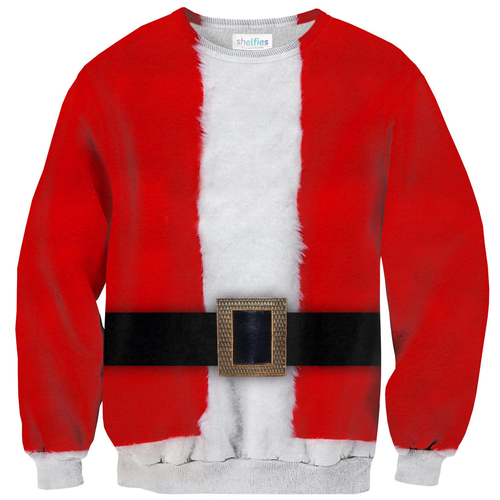 Santa Belly Sweater-Shelfies-| All-Over-Print Everywhere - Designed to Make You Smile