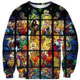 Stained Glass Sweater-Shelfies-| All-Over-Print Everywhere - Designed to Make You Smile