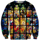 Stained Glass Sweater-Shelfies-| All-Over-Print Everywhere - Designed to Make You Smile
