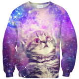Trippin' Kitty Kat Sweater-Shelfies-| All-Over-Print Everywhere - Designed to Make You Smile