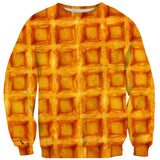 Waffle Invasion Sweater-Shelfies-| All-Over-Print Everywhere - Designed to Make You Smile