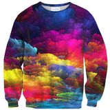 Abstract Colours Sweater-Subliminator-| All-Over-Print Everywhere - Designed to Make You Smile