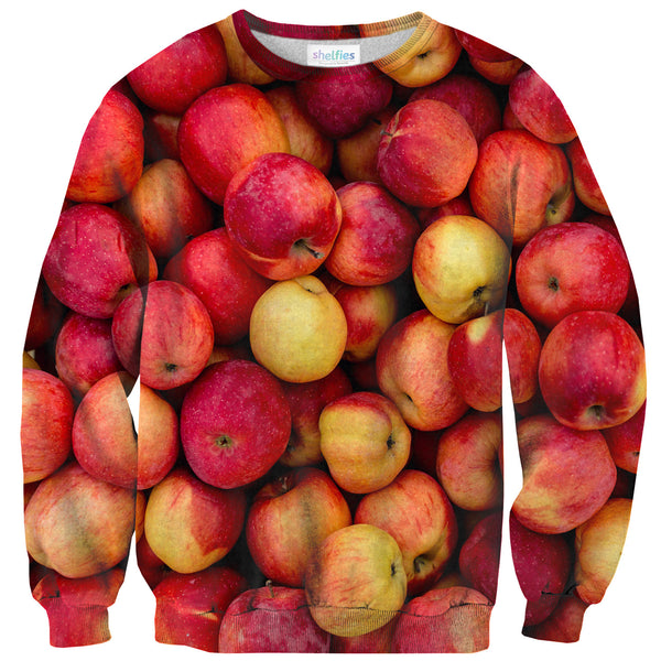 Apple Invasion Sweater-Shelfies-| All-Over-Print Everywhere - Designed to Make You Smile