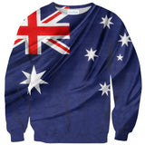 Australian Flag Sweater-Shelfies-| All-Over-Print Everywhere - Designed to Make You Smile