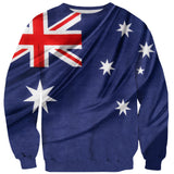 Australian Flag Sweater-Shelfies-| All-Over-Print Everywhere - Designed to Make You Smile