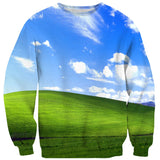 Bliss Screensaver Sweater-Subliminator-| All-Over-Print Everywhere - Designed to Make You Smile