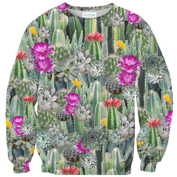 Cacti Invasion Sweater-Shelfies-| All-Over-Print Everywhere - Designed to Make You Smile