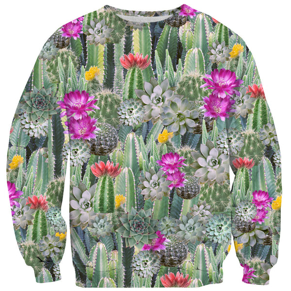 Cacti Invasion Sweater-Shelfies-| All-Over-Print Everywhere - Designed to Make You Smile