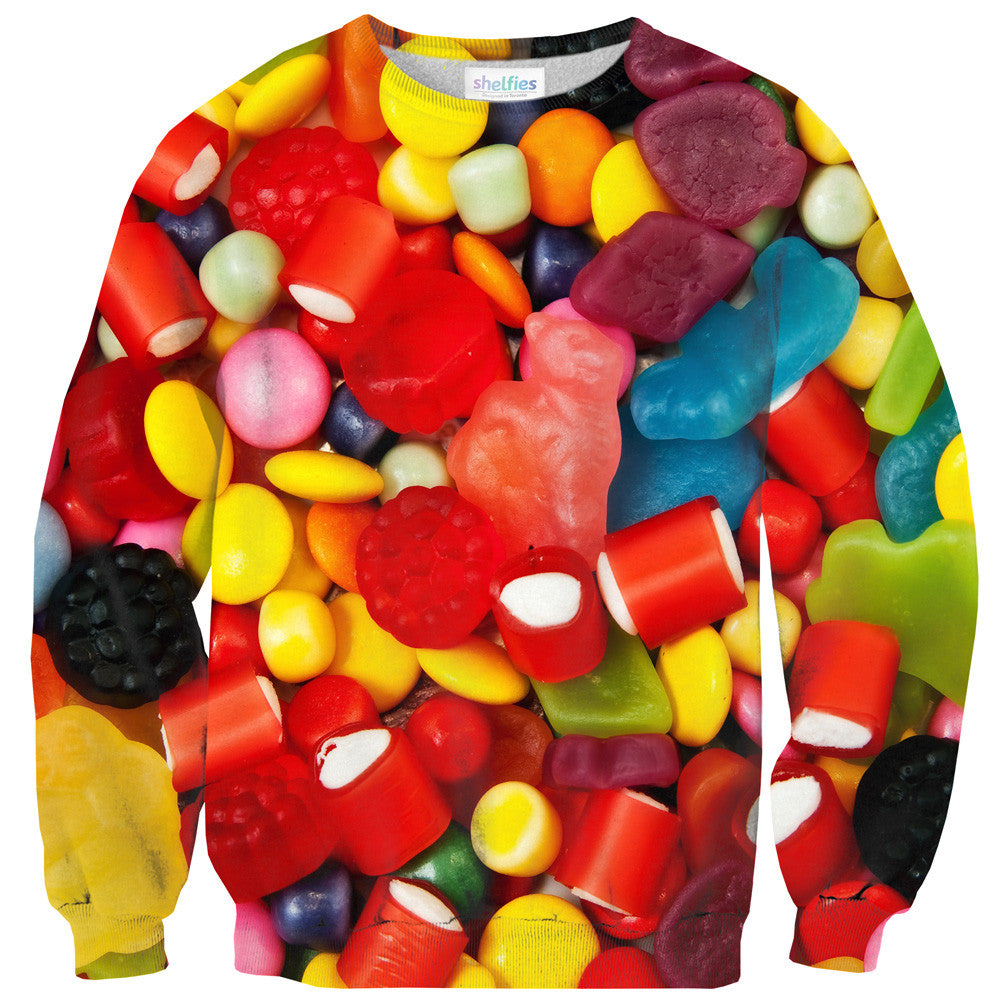 Candy Store Invasion Sweater-Shelfies-| All-Over-Print Everywhere - Designed to Make You Smile