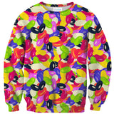 Candybean Invasion Sweater-Shelfies-| All-Over-Print Everywhere - Designed to Make You Smile