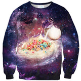 Cereal and Milky Way Sweater-Shelfies-| All-Over-Print Everywhere - Designed to Make You Smile