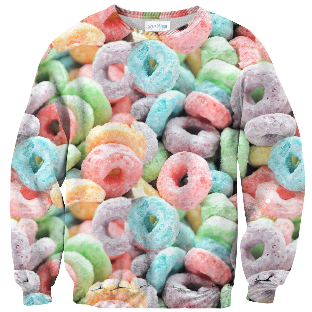 Cereal Invasion Sweater-Subliminator-| All-Over-Print Everywhere - Designed to Make You Smile