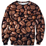 Coffee Invasion Sweater-Shelfies-| All-Over-Print Everywhere - Designed to Make You Smile