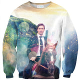 Dreamy Trudeau Sweater-Subliminator-| All-Over-Print Everywhere - Designed to Make You Smile