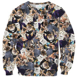 Fashion Pets Invasion Sweater-Shelfies-| All-Over-Print Everywhere - Designed to Make You Smile