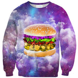 Gem Burger Sweater-Shelfies-| All-Over-Print Everywhere - Designed to Make You Smile