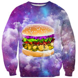 Gem Burger Sweater-Shelfies-| All-Over-Print Everywhere - Designed to Make You Smile