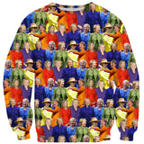 Hillary Clinton Rainbow Suits Sweater-Shelfies-| All-Over-Print Everywhere - Designed to Make You Smile