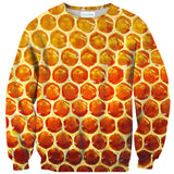 Honeycomb Sweater-Shelfies-| All-Over-Print Everywhere - Designed to Make You Smile