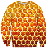 Honeycomb Sweater-Shelfies-| All-Over-Print Everywhere - Designed to Make You Smile
