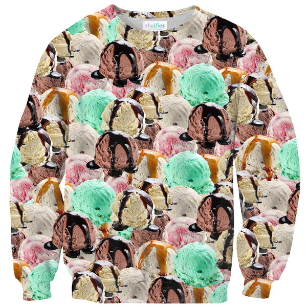 Ice Cream Invasion Sweater-Shelfies-| All-Over-Print Everywhere - Designed to Make You Smile
