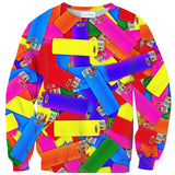 Lighter Invasion "It's Lit" Sweater-Shelfies-| All-Over-Print Everywhere - Designed to Make You Smile