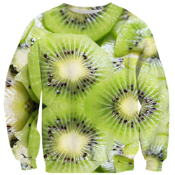 Kiwi Invasion Sweater-Subliminator-| All-Over-Print Everywhere - Designed to Make You Smile